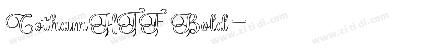 CothamHTF Bold字体转换